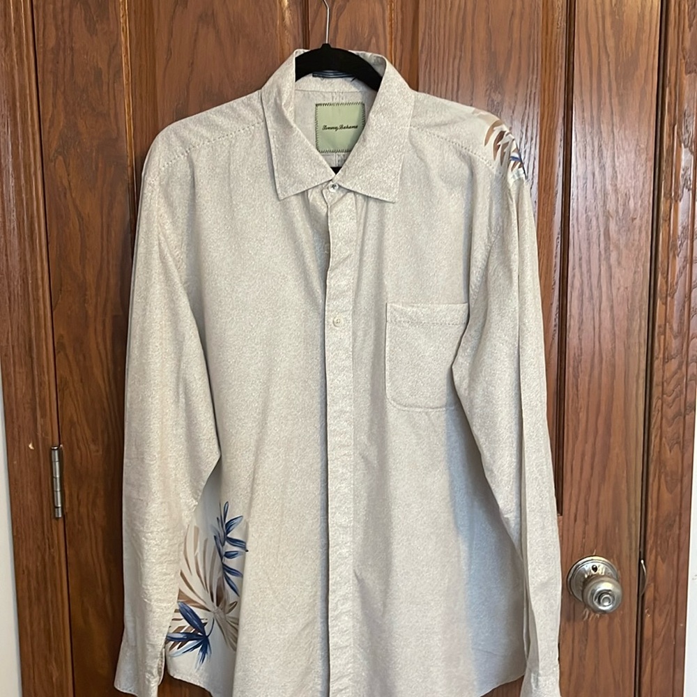 Men’s long sleeve, Tommy Bahama dress shirt